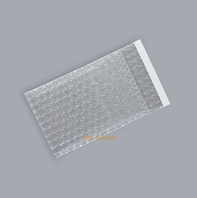 15 Clear Plastic Bubble Bags 3" x 5"_8 x 13+2cm Poly Cushioning Packing Pouches - Image 1 of 4