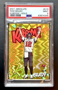 2021 Panini Absolute TOM BRADY #3/10 Gold Kaboom PSA 9 Mint 7th Super Bowl Photo - Picture 1 of 4