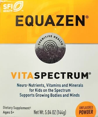 Neuro-nutrientes Equazen VitaSpectrum para cuerpo y mente, 5,04 oz. Polvo sin sabor Foto 1 de 4