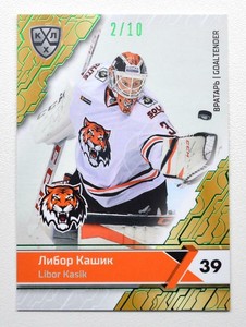 2018-19 Sereal Premium KHL GREEN Foil #AMR-001 Libor Kasik 02/10