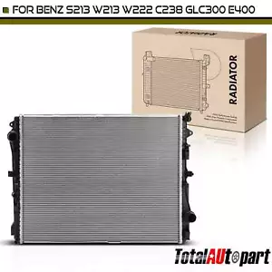 Aluminum Radiator for Benz E300 2017-2019 E400 E450 GLC300 S450 S550 S560 S600 - Picture 1 of 8