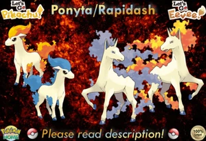 ⭐Ponyta Brillante/No Brillante/Rapidash 6IV XL⭐Let's Go Pikachu/Eevee HOME (💯Legal) - Imagen 1 de 21