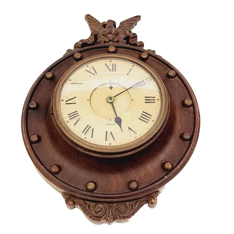 Antique Sangamo Synchronous Motor Clock carved eagle nautical wall clock Cover