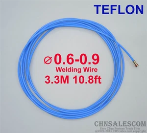 Europäischer Stil MIG MAG PTFE Liner 0,6-0,9 Schweißdrahtverbinder 3,3 m 10,8 Fuß - Bild 1 von 2