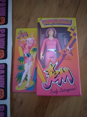 Super7 Figuras de Reacción Jem & the Holograms Jem/Jerrica Caja Retro - 2022 SDCC Foto 1 de 4