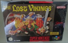 The Lost Vikings (Nintendo SNES) PAL OVP/Module/instructions #TW