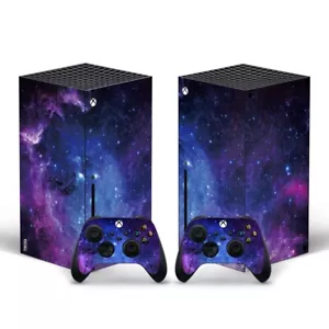 Xbox Series X Skin Blue Galaxy Aufkleber Aufkleber Vinyl Wrap für Konsole - Bild 1 von 1