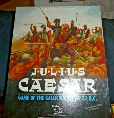 SPI & TSR 1985 : JULIUS CAESAR - Roman Gallic Wars, 58-53 B.C. game (UNPUNCHED) - Image 1 of 2