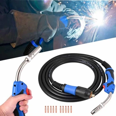 SMARTHOME-1980 1x MIG MAG Brenner Schweißbrenner MB 25 250A Schlauchpaket Schutzgas m. 10xDüsen