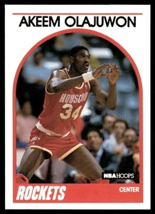 1989-90 Hoops Akeem Olajuwon Houston Rockets #180 - Picture 1 of 2