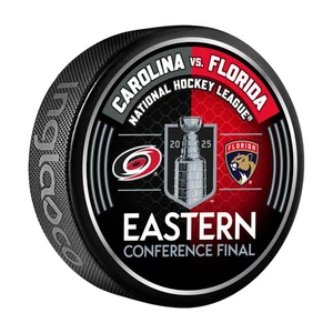 2025 Stanley Cup Playoffs Dueling Puck Carolina Hurricanes/Florida Panthers Rd 3 - Picture 1 of 2