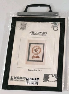 Kit punto croce baseball National League Needlework Baltimore Orioles 7 x 9 NOS - Foto 1 di 3