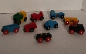 9- Brio TIPPING TRUCK TRAINS and MORE Brio Wooden Trains - Picture 1 of 4
