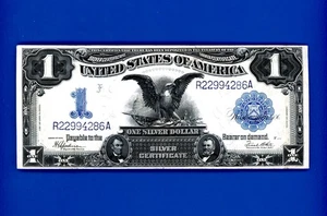 1899 $1 BLACK EAGLE SILVER CERTIFICATE FR236m CRISP NOTE SPEELMAN/WHITE - Picture 1 of 2