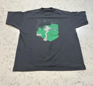 Camiseta Conmemorativa de Veteranos de Vietnam de Colección Camisa Negra 1992 Gráfica Grande Espalda en Blanco - Imagen 1 de 6