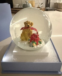 Sundance Living Catalog Golden Retriever in Woods Christmas Snow Globe - Picture 1 of 5