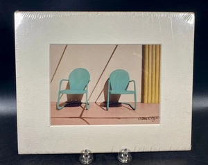 Two Blue Chairs Print by Allan Teger 10x8 ~ Photographer - Picture 1 of 7