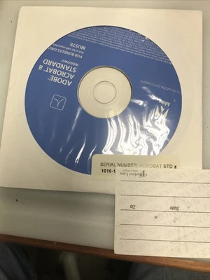 Adobe Acrobat 8 Standard for Windows Original Disc and Serial Number - Image 1 of 3