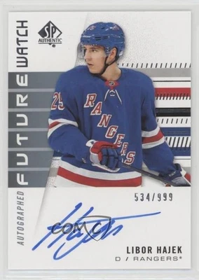 2019-20 SP Authentic Future Watch Rookies /999 Libor Hajek #176 Rookie Auto RC - Image 1 of 2