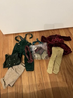 American Girl Doll Bitty Baby Blonde Twins Holiday Outfit Set - Image 1 of 2