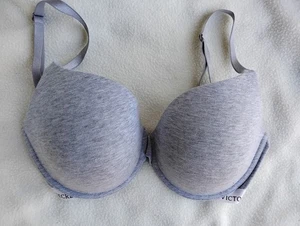 Victoria's Secret Bra Size 32DDD Gray U Push Up RN# 54867 T-Shirt Bra - Picture 1 of 6