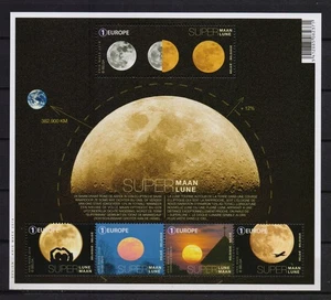 BELGIUM 2016 Super moon  M/S MNH** BLOK  245 - Picture 1 of 1