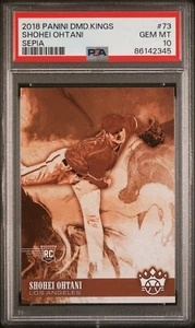 PSA 10 2018 Panini Diamond Kings Sepia Shohei Ohtani Angels RC Rookie PSA 10 - Picture 1 of 2