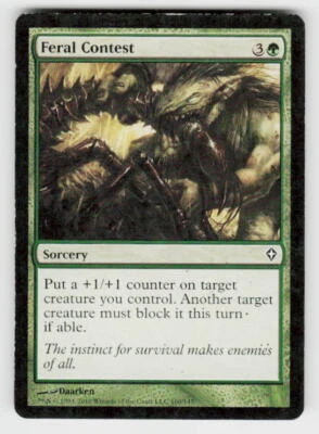 Worldwake #100 Feral Contest Non-Foil - Image 1 of 2