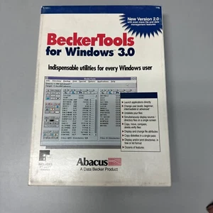 BeckerTools Version 2.0 - For Windows 3.0 - File & Data Management - 5 1/4” Disc - Picture 1 of 7