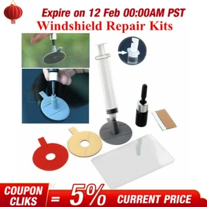 Car Window Glass Crack Chip Resin Windscreen DIY Repair Tool Kit Windshield Par! - Picture 1 of 12