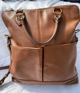 Frye and & Co. Tasche Umhängetasche 2 Taschen hellbraun weiches veganes Leder Boho Chic - Bild 1 von 4