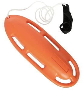 Boya de natación de aguas abiertas Flotador de salvavidas de 6 asas lata de rescate naranja con cuerda - Imagen 1 de 6