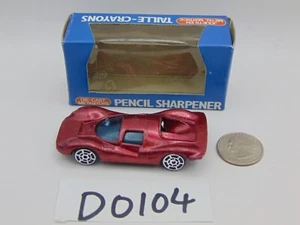 Vintage Tin Toys Diecast Pencil Sharpener in box wt 8405 Sports Car Red - Picture 1 of 9