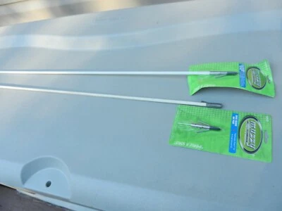 Lote 2 flechas blancas Muzzy Classic con punto de cocción de liberación rápida una nueva/una usada  Foto 1 de 4