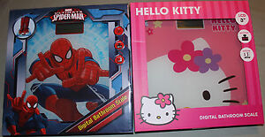 CHOICE - Spiderman or Hello Kitty Digital LCD Bathroom Scale 