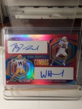 2023 LEAF VIVID RILEY LEONARD WALKER HOWARD DUAL AUTO RED HOLO # 1/8