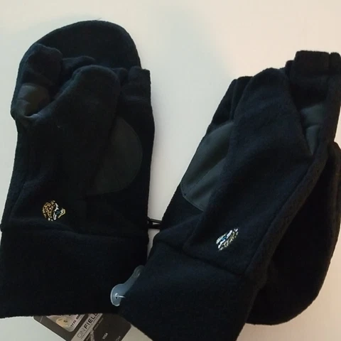 New NFL Jacksonville Jaguars Winter Gloves XXL Large Mens Mittens Fingers Out Cover