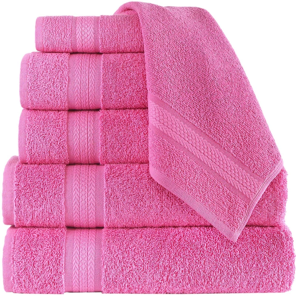 Regal Ruby 6 Piece Luxury Towel Set- 2 Bath Towels, 2 Hand Towels, 2 Washcloths - Image 1 of 1