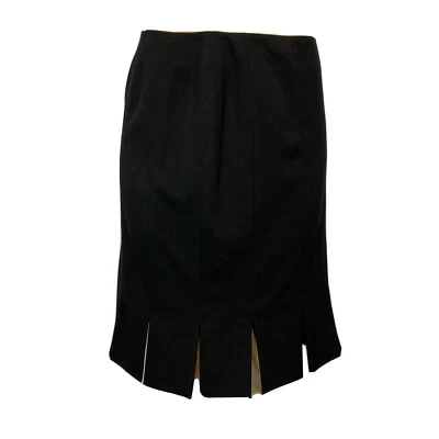 Falda lápiz Grace Elements negra con dobladillo aberturas para mujer talla 8 informal o formal Foto 1 de 4