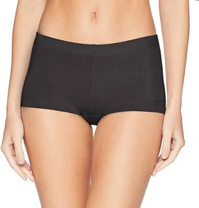 Maidenform Women's 245523 Dream Cotton Boyshort Underwear Black Size L - Picture 1 of 2