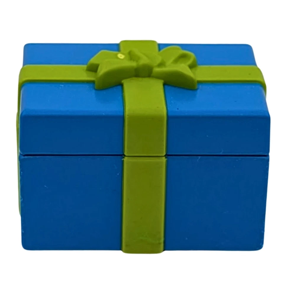 Playmobil regalo azul/verde Navidad ciudad casa suelto - Imagen 1 de 1