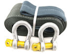 4 Tonne Tow Strap X 6 Metres With 6.5 Tonne Shackles, Recovery Strap, 4000Kg