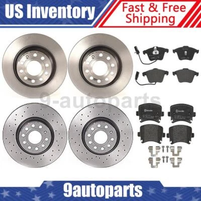 Para Volkswagen CC Brembo 2010 OE rotores de freno delanteros traseros pastillas de freno Foto 1 de 4