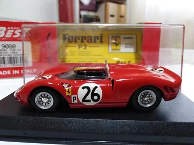 BEST MODEL 1:43 FERRARI 330 P2 RODRIGUEZ/ANDRETTI SEBRING 1966 NUOVO CON BOX - Immagine 1 di 4