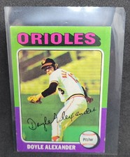 1975 Topps Mini # 491 Doyle Alexander Baltimore Orioles