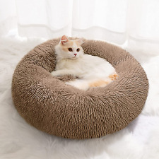 Small Cat Bed for Indoor Cats, Self-Warming Donut Kitty Bed for Small Cats Keepi