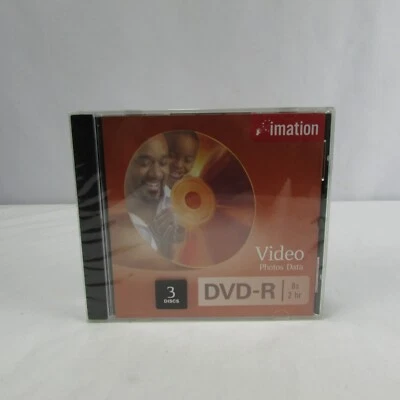 3 Pack Imation 8X DVD+R 4.7GB Recordable Disc With Jewel Case - Image 1 of 3
