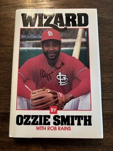 SIGNED Wizard by Ozzie Smith 1st Printing First Edition 1988 Hardcover - Picture 1 of 11