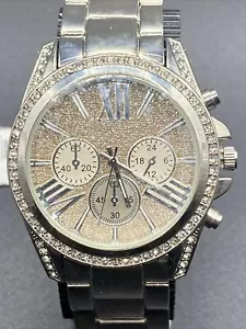 Reloj NY&C para mujer nuevo batería # 18778 acentos de diamantes, reloj de demostración - Imagen 1 de 10