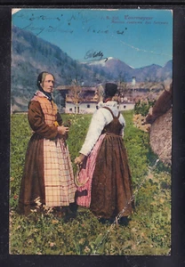 Cartolina Courmayeur Ancien Costume des Femmes B2077 - Picture 1 of 1